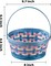 3 Pcs Easter Woven Basket with Tricolor Grass Paper Shred, Easter Eggs Wiker Basket with Handle for Picnic, Party Favors, Decorations
